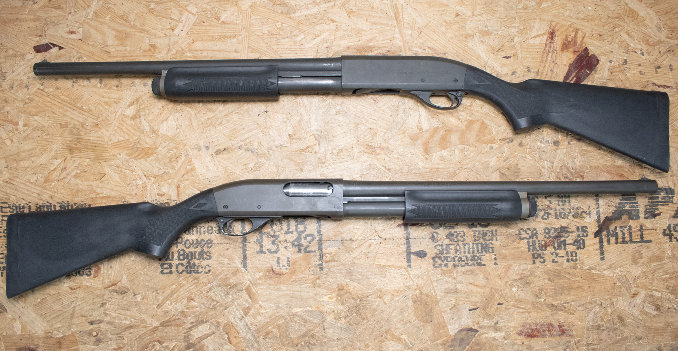 REMINGTON 870 Wingmaster 12 Gauge Police Trade-In Pump Action Shotguns with Synthetic Stock
